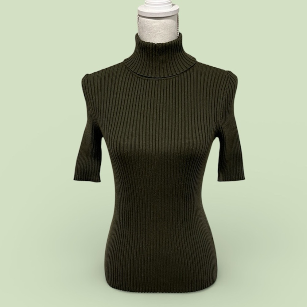 Banana Republic Olive Ribbed Sweater Size Small